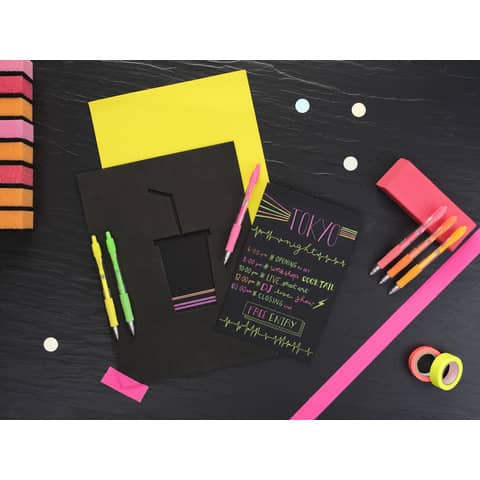 Penne gel a scatto Pilot G-2 0,7 mm nero blu rosso verde - Set2go 4 pezzi - 001428